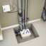 Sanicubic 1 Simplex System, Above the Floor Installation (White)