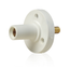 15 Series Cam-Type Female Panel Mount Receptacle, 0.5" Threaded Stud Termination, 90-Degree, #8, #2 AWG, 150A Max, Type 3R When Mated (White)