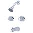 1/2" CXC Two Handle Tub & Shower Set, 8" Ceneters