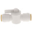 Polysulfone Quick-Connect Stop Valve, 3/4" CTS