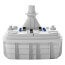 Sanicubic 2 VX Heavy Duty Simplex Vortex System (Grey)