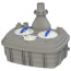 Sanicubic 2 VX Heavy Duty Simplex Vortex System (Grey)