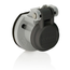 Cam-Type Male/Female Panel Mount Receptacle Enclosure w/ Automatic Closing LidSS Spring (Black)