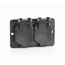 Coverplate, Single-Gang, Flip-lid, Duplex, Weather-resistant (Black)