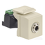 3.5mm Stereo Quickport, Jack, Female To Screw Terminal (Ivory) Housing