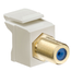 Feedthrough Quickport, F-Connector, Gold Plated (Ivory) Housing