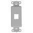 Quickport, Decora Insert, 1-port (Gray)