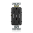Decora Plus Duplex Receptacle, Heavy-Duty Industrial, 15A 125V 2P 3W (Black)