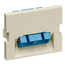 Duplex Sc Angled Fiber Adapter MOS Module, Zirconia Ceramic Sleeve, 1.5 Units High (Ivory)