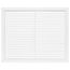25" x 20" (Wall Opening Size) White Aluminum Return Air Grille, 45-Degree Fixed Blade (RH45 Series)