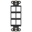 Quickport, Decora Insert, 6-port (Black)