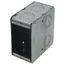 3-3/4" L x 1-7/8" W x 3-1/2" D 1-Gang Masonry Steel Box w/ 1/2" & 3/4" Concentric Knockouts
