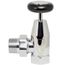 1-1/4" FIP Windsor Control Valve, Failsafe Brass-On-Brass Seals for Steam & Hydronic Systems (Chrome)