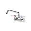Silver Series 4" Center Wall Mount Kitchen Faucet w/ 6" Spout, 10-406L