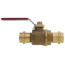 P-201NL 3/4" Press Forged Brass Full Port Ball Valve w/o Drain (Lead Free)