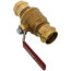 P-201NL 1" Press Forged Brass Full Port Ball Valve w/o Drain (Lead Free)