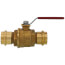 P-201NL 1" Press Forged Brass Full Port Ball Valve w/o Drain (Lead Free)