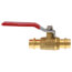 P-202NL 1/2" Press Forged Brass Full Port Ball Valve w/ Drain (Lead Free)