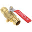 P-202NL 3/4" Press Forged Brass Full Port Ball Valve w/ Drain (Lead Free)