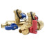 3/4" PEX Crimp x 3/4" FNPT Union Tankless Water Heater Service Valve Pair (Lead Free)