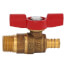 T-805MNL 1/2" MNPT x PEX Forged Brass Ball Valve (Lead Free)