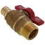 T-805MNL 3/4" MNPT x PEX Forged Brass Ball Valve (Lead Free)