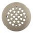 Brushed Nickel 4-1/4" Snap-in Shower Strainer, 101663BN