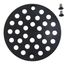 Wrought Iron 4" Screw On Shower Strainer, 102763WR