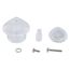 Multi-Fit Teardrop Faucet Handle for Moen Single-Handle Faucets (Clear Acrylic)