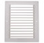8" x 10" (Wall Opening Size) Steel Return Grille, 35° Fixed Blade (94A Series)