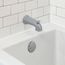 6" Decorative Tub Spout with Pull Up Diverter (Brushed Nickel)