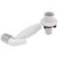 Single-Handle Economy Pull-Out Sprayer Kitchen Faucet Side Spray w/ Guide (White), 10346