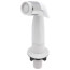 Single-Handle Economy Pull-Out Sprayer Kitchen Faucet Side Spray w/ Guide (White), 10346