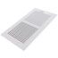12" x 6" (Wall Opening Size) White Aluminum Sidewall/Ceiling Register (A661 Series)