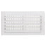 12" x 6" (Wall Opening Size) White Aluminum Sidewall/Ceiling Register (A661 Series)