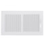 12" x 6" (Wall Opening Size) White Aluminum Sidewall/Ceiling Register (A661 Series)