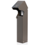 1-Gang 18" Stainless Steel Power Pedestal Kit, Surface Mount Flush Hinged Top, Bronze