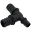 3/4" x 1/2" x 3/4" Poly EVERLOC+ Tee