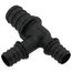 3/4" x 1/2" x 1/2" Poly EVERLOC+ Tee