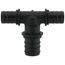 3/4" x 3/4" x 1" Poly EVERLOC+ Tee