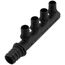 EVERLOC+ Poly Closed-end Multi-Port Tee, 4 Outlets, 3/4" x 1/2"