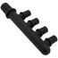 EVERLOC+ Poly Closed-end Multi-Port Tee, 4 Outlets, 3/4" x 1/2"