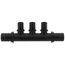 EVERLOC+ Poly Flow-Through Multi-Port Tee, 3 Outlets, 3/4" x 1/2"