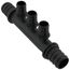 EVERLOC+ Poly Flow-Through Multi-Port Tee, 3 Outlets, 3/4" x 1/2"