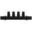 EVERLOC+ Poly Flow-Through Multi-Port Tee, 4 Outlets, 3/4" x 1/2"