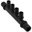 EVERLOC+ Poly Flow-Through Multi-Port Tee, 4 Outlets, 3/4" x 1/2"