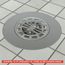Hair Catcher Shower Drain Cover (Chrome)