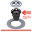 Hair Catcher Shower Drain Cover (Chrome)