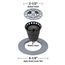 Hair Catcher Shower Drain Cover (Chrome)