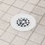 Hair Catcher Shower Drain Cover (White)